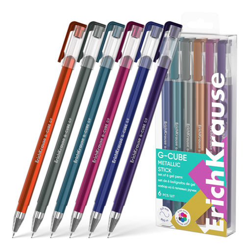 Picture of EK PARADISE STICK GEL PENS METALLIC 6 PACK